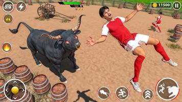 Angry Bull Fighting Bull Games ảnh chụp màn hình 2