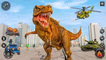 Angry Dinosaur Rampage Game الملصق