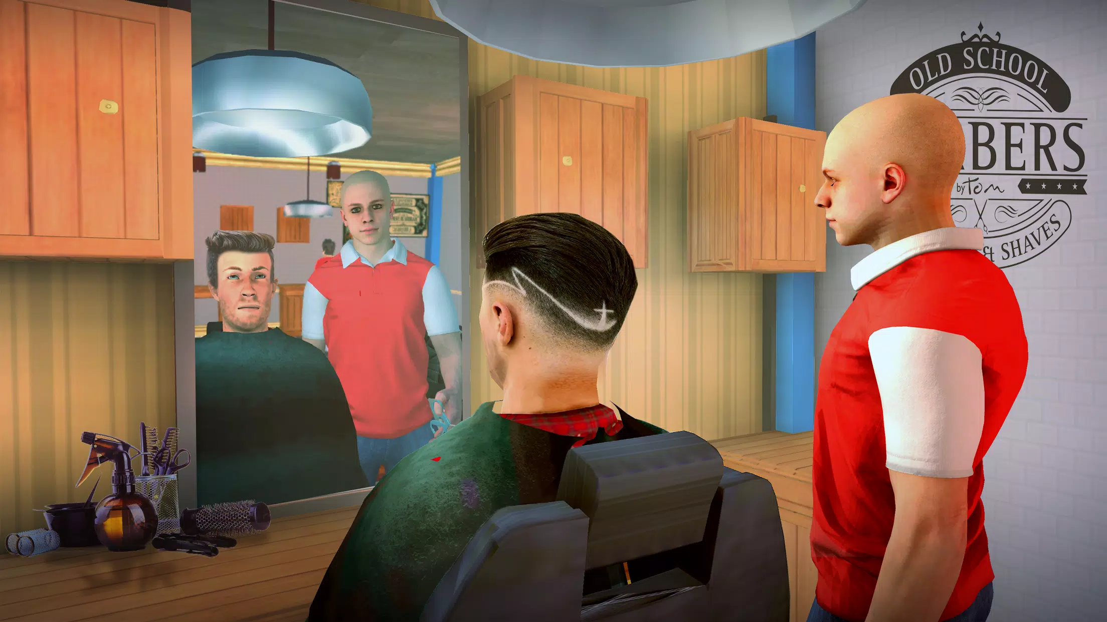 Barbearia cabeleireiro cabelo louco cortar jogo 3D - Baixar APK