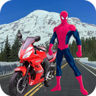 Super Heroes Lightning Bike Rider Stunts 2018 icône