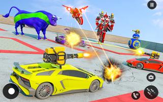 Angry Bull Robot Car Game ảnh chụp màn hình 1