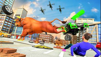 Angry Bull Robot Car Game ảnh chụp màn hình 3