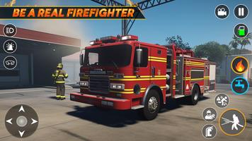 Firefighter Fire Truck Game 3D اسکرین شاٹ 3