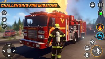 Firefighter Fire Truck Game 3D اسکرین شاٹ 1