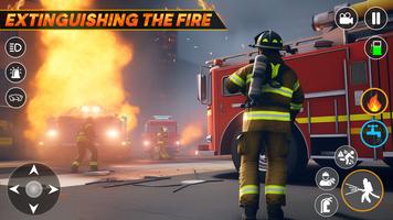 Firefighter Fire Truck Game 3D اسکرین شاٹ 2