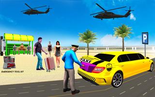 Limo Taxi Driving Simulator Affiche