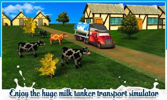 Milk Supply Truck Transporter Affiche
