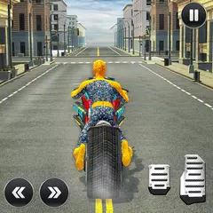 Скачать Moto Spider Traffic Hero: Motor Bike Racing Games APK