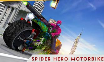 Moto Spider Traffic Hero Affiche