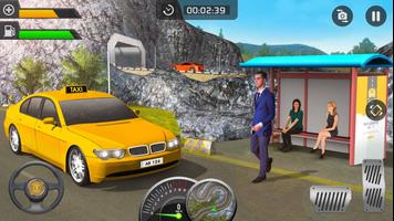 Taxi Sim 2021 - Taxi Games 3D पोस्टर