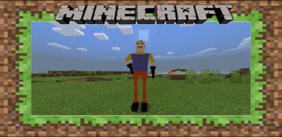 Neighbor mods Minecraft horror ポスター