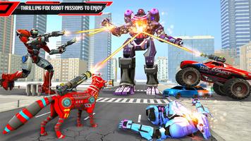 Wild Fox Robot War : Multi Robot Truck Robot Games screenshot 3