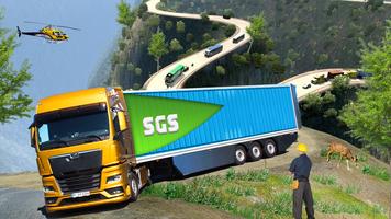 Euro Cargo Truck Driver Sim 3D پوسٹر