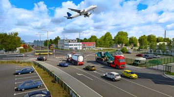 Euro Cargo Truck Driver Sim 3D Ekran Görüntüsü 1