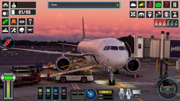 Airplane Flight Game Simulator پوسٹر