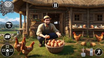 Chicken Farming Egg Farm Game تصوير الشاشة 1