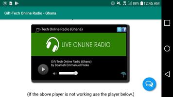 Gift-Tech Online Radio - Ghana تصوير الشاشة 2