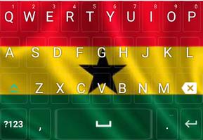 Ghana flag  KeyBoard Ekran Görüntüsü 1