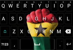 Ghana flag  KeyBoard imagem de tela 2