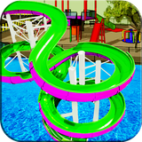 Wasserrutschen-Spielsimulator Zeichen