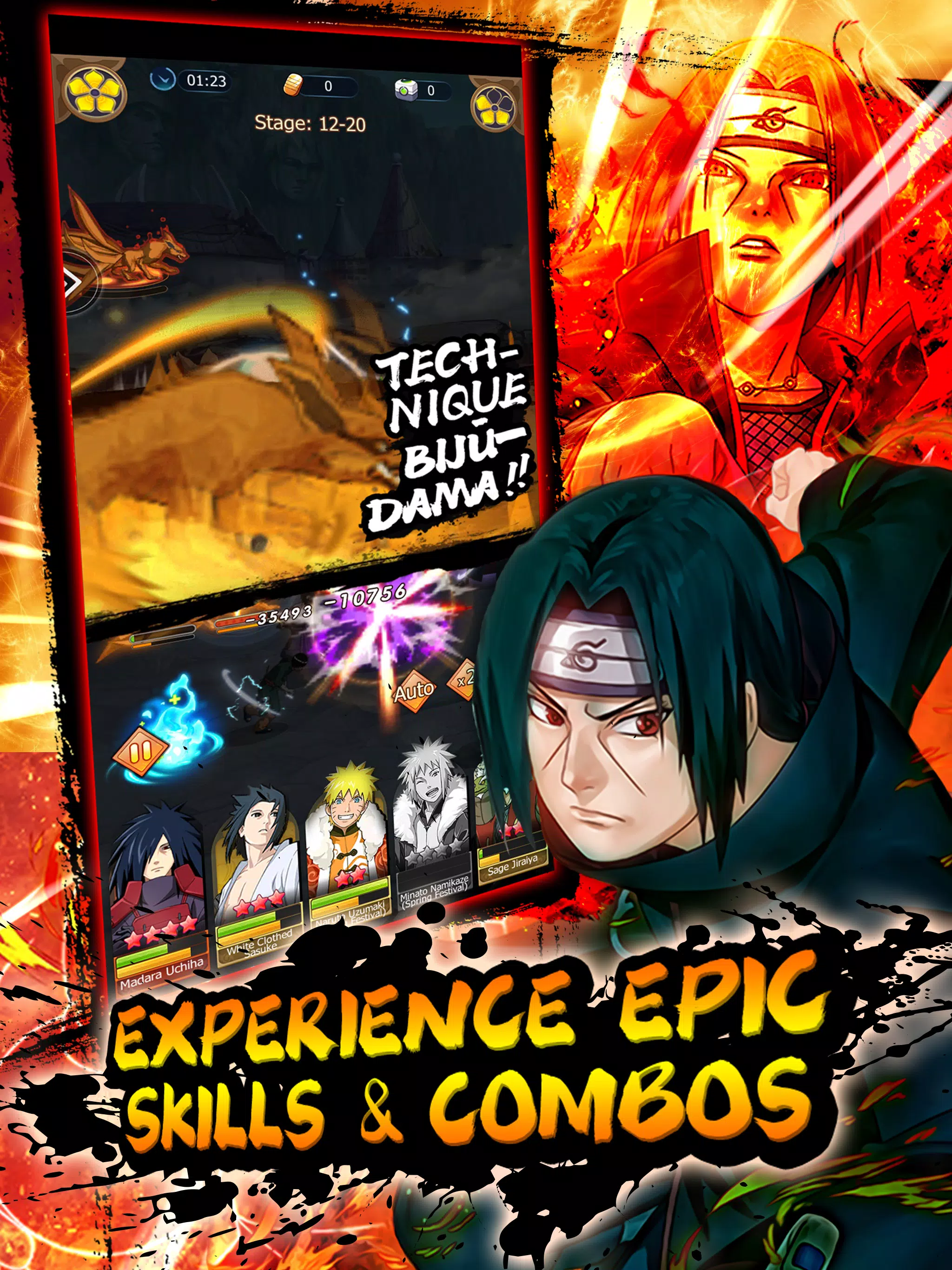 Ninja Rebirth  Hottest Naruto Mobile RPG!