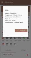 برنامه‌نما Kalender Jawa عکس از صفحه