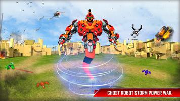 Ghost Robot Car Game Transform : War Robot Games capture d'écran 3