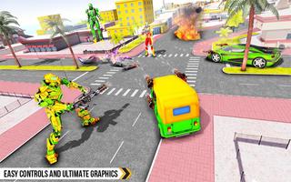 Tuk Tuk Robot Car Game – Auto Rickshaw Robot Game ภาพหน้าจอ 3
