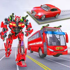 Muscle car robot game – Bus robot transform games XAPK download