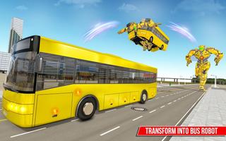 Muscle car robot game – Bus robot transform games screenshot 1