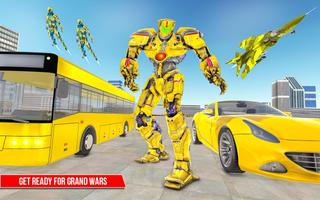 Muscle car robot game – Bus robot transform games screenshot 3