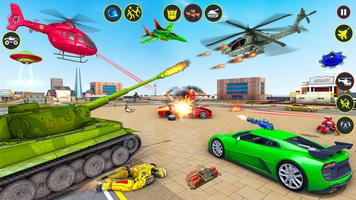 Helicopter Robot Car Game پوسٹر