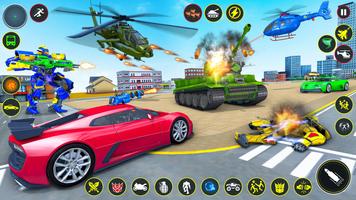 Helicopter Robot Car Game اسکرین شاٹ 2