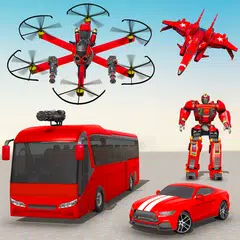 US Drone Bus Robot Transform XAPK Herunterladen