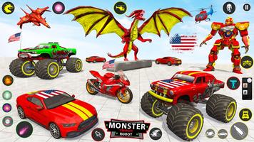 Monster Truck Robot Games 3D স্ক্রিনশট 1