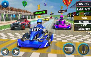 Go Kart Ramp Car Stunt Game 3d Affiche