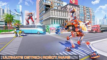 Ostrich Robot Car Transform War capture d'écran 2