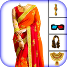 Women saree photo Editor ikona