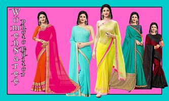 Women saree photo Editor syot layar 1