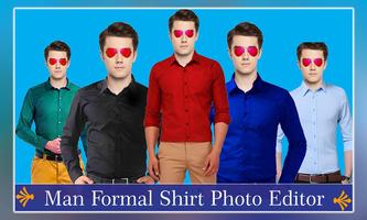 Men Formal Shirt Photo Editor imagem de tela 3