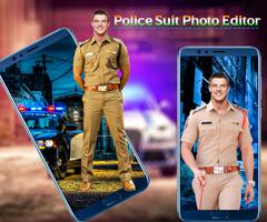 Men Police Suit Photo Editor Affiche