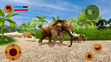 juego de simulador de elefante Poster