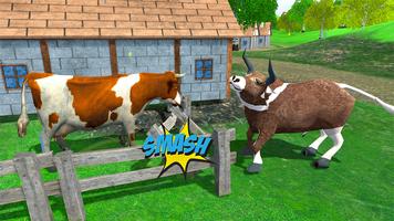 jeu de taureau buffalo sim Affiche