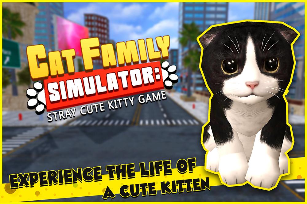 Cat Family Simulator Stray Cute Kitty Game For Android Apk Download - kitty gamer roblox youtube