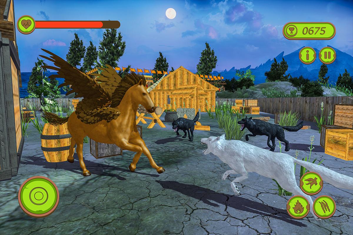 Flying Unicorn Horse Family Jungle Survival For Android Apk Download