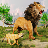 trò chơi sư tử sim động vật 3D biểu tượng