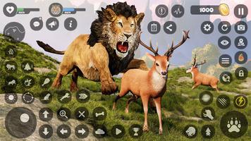 simulateur de jeux de lion Affiche