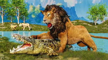 trò chơi sư tử sim động vật 3D ảnh chụp màn hình 2