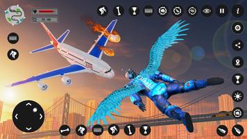 Flying Lion Rope Hero Game imagem de tela 1