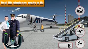 Ville Avion Vol Sim 2019 - Avion Pilote Amusement Affiche